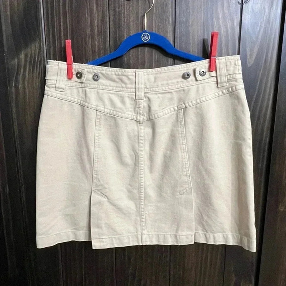 VTG 90s Y2K TOMMY HILFIGER MINI SKIRT SZ 14Khaki Denim RETRO Streetwear Charmed - Picture 6 of 8